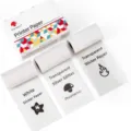 Phomemo thermal sticker paper combo pack for M02 series printer, white and transparent rolls. - Transparent & Semi-Transparent White Base - 50mm * 2.5/3.5m