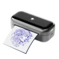Portable bluetooth thermal tattoo transfer printer, wireless mobile printer for tattoo artists. - Default with 30 Sheets of Consumables / Gray