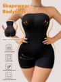 Body modellante senza spalline donna guaina contenitiva pancia piatta pancera snellente. - Taglia S / Nero