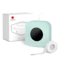 Phomemo Q30S thermal label printer, portable mini Bluetooth barcode sticker maker machine. - Includes A Roll of Print Paper / Pink
