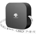 Phomemo portable mini thermal label printer with bluetooth, dark grey device printing custom labels. - Q30 English Edition / Includes 1 Roll of Print Paper / Black