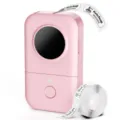 Portable thermal bluetooth label printer in pink with label tape roll for home and office use. - D30 English Edition / Includes 1 Roll of Print Paper / Pink