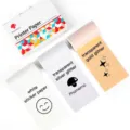 Phomemo 50/53mm thermal printer paper bundle, transparent glitter and white sticker paper rolls. - Gold & Silver Glitter on White 50mm x 3.5m
