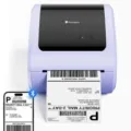 Phomemo Bluetooth thermal shipping label printer, purple barcode and receipt printer SKU. - D520 Bluetooth Version / With 30 Sheets 4x6 Label Paper / Purple White