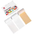 Phomemo thermal printer paper rolls combo set, portable pocket printer sticker paper. - Semi-Transparent Gold Glitter 50mm x 2.5/3.5m