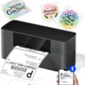 Portable Bluetooth thermal label printer for express shipping, high-speed receipt printer. - PM-245-BT Bluetooth Edition / Space Gray