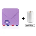 Phomemo M02S Mini Thermodrucker Taschendrucker mit 50mm x 3.5m Papierrolle für Notizen - Lila