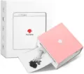 Phomemo portable mini Bluetooth thermal printer with pink body and nice gift box package. - With 1 Roll Consumables / Pink