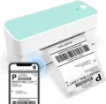 Bluetooth Thermal Label Printer Mint Green Wireless Courier Barcode Sticker Machine - White Green