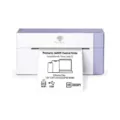 Phomemo 344WIFI Thermal Printer 300DPI Wireless Label Maker for Phone Tablet and PC - WiFi Version 344-WF Purple & White (with 10 Sheets 4x6 Labels)