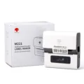 Phomemo M221 tragbarer Etikettendrucker, kabelloser Thermodrucker für Büro und Zuhause. - Weiß