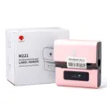 Phomemo M221 tragbarer Thermodrucker für Etiketten in Rosa, kompakt und kabellos ideal. - Rosa