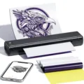 Phomemo Portable A4 Thermal Printer Black Variant, Wireless Tattoo and Office Document Printing - Tattoo Version - 210mm / Black