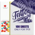 Phomemo 100 sheets tattoo thermal transfer paper, specialized paper for TP31 printer model. - TP31 Tattoo Supplies - 100 Sheets