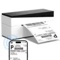 Bluetooth thermal shipping label printer, wireless high-speed barcode printer for express packages. - PM-249-BT Bluetooth Edition / Black and White