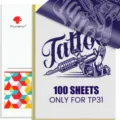 Phomemo TP31 tattoo transfer paper 100 sheets thermal stencil paper blue print supply. - TP31 Tattoo Paper