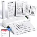 Portable thermal printer mini wireless mobile printer A4 document photo printer Phomemo - M835 - (Includes 1 Roll of Consumables) Note Color / Default