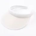 White empty top sun visor for summer breathable mesh sun hat wide brim UV protection - Kids / White