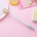 Leuke gelpen in de vorm van een kat met een kristallen bol en naaldpunt - 0.5mm / Blauw