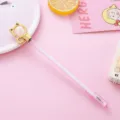 Schattige roze kristallen katten gelpen met gouden kitten topper voor op school en - 0.5mm / Roze