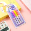 Set of four cute unicorn-themed colorful highlighters for students and journaling - Unicorn Series / 4Pcs Set