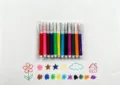 12-color watercolor markers set for children's creative DIY drawing and painting crafts - 12-Color Watercolor Pens