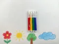 Set of four colorful markers for children's DIY coloring, graffiti, and creative art - 4 Color Watercolor Pens