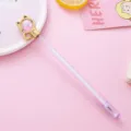 Schattige roze gelpen in de vorm van een kat met een kristallen bol en gouden details - 0.5mm / Paars