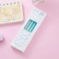 4pcs set of 0.5mm creative rotating gel pens in dreamy blue gradient for students - 4Pcs Set / Blue Series