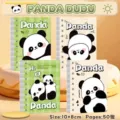 Set de 4 cuadernos de espiral A7 panda dibujo animado con 50 hojas para niños - Panda Dudu / Paquete Individual
