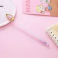 Bolígrafo de gel creativo con calabaza de cristal rosa para estudiantes - Estilo de Calabaza de Cristal / 0.5mm / Púrpura