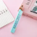 Hellblauer Capybara Gelschreiber mit Linealfunktion und süßem 3D-Figuren-Aufsatz für Schüler - 0.5mm / Blau