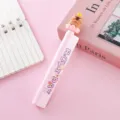 Süßer rosa Capybara Lineal-Gelschreiber mit Holiday-Illustrationen und 3D-Spielfigur - 0.5mm / Rosa