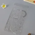 Règle de modèle mathématique géométrique multifonctionnelle transparente pour étudiants - 19.2*11.7cm / Noir