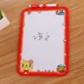 Tableau blanc rouge portable avec dessins animés pour enfants, idéal pour le dessin - Rouge