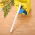 Cute white cartoon cat gel pen for school and office stationery supplies used for writing. - 0.5mm / Off White
