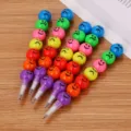 Crayons empilables colorés avec visages souriants pour les fournitures scolaires - Crayon Souriant / Pack Individuel