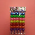 Lot de 5 crayons de couleur empilables 7 couleurs avec visages souriants mignons - Crayon de Couleur Multicolore / Pack Individuel