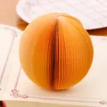 Blocco note adesivo 3D creativo a forma di frutto, design arancione realistico per scrivania - Arancione