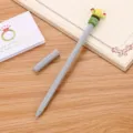 Kawaii grey gel pen featuring a creative cactus topper with sunny day motif for students - 0.5mm / Gray