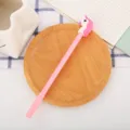 Cute pink unicorn gel pen with cartoon topper for students and office stationery - 0.5mm / Pink