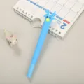 Cute light blue cartoon deer gel pen with antlers design, perfect for student stationery gifts. - 0.5mm / Blue