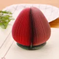 Blocco note adesivo creativo 3D a forma di pesca per ufficio e forniture scolastiche - Fragola