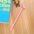Simpatica penna gel rosa con decorazione creativa a forma di dragon fruit per scuola - Pink Rod-Dragon Fruit