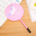 Pink cartoon unicorn fan pen with ballpoint feature for student gifts - Pink
