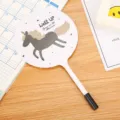 Cute cartoon unicorn fan ballpoint pen for students and office stationery prizes - White