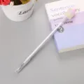Cute cake topper gel pen with transparent glitter barrel for school and office - Peach Cake / 0.5mm