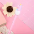 Adorable pink cartoon dinosaur gel pen topper for creative student stationery set - Dinosaur Egg Style (H531A) / 0.5mm / Pink