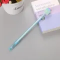 Cute light blue fruit cake gel pen featuring a glittery transparent barrel for students - Grape Cake / 0.5mm