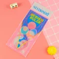 Kit de règle à dessin spirographe créatif pour enfants dans un emballage plastique bleu - Rose
